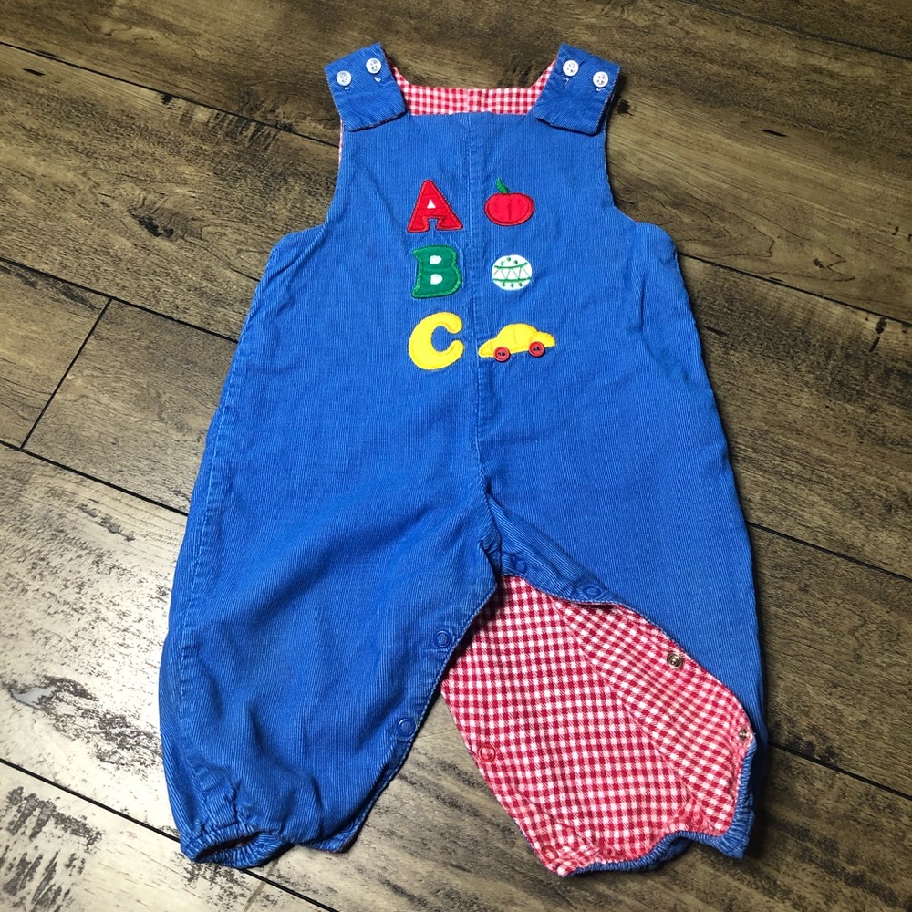 The Bailey Boys Vintage Reversible Corduroy Romper